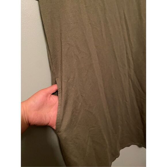 Time And Tru Green Short Sleeve Pocket Dress Size Large - Picture 4 of 6